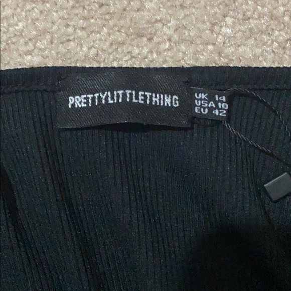 Black Ribbed Long-Sleeve Shape Bodysuit - Picture 9 of 13